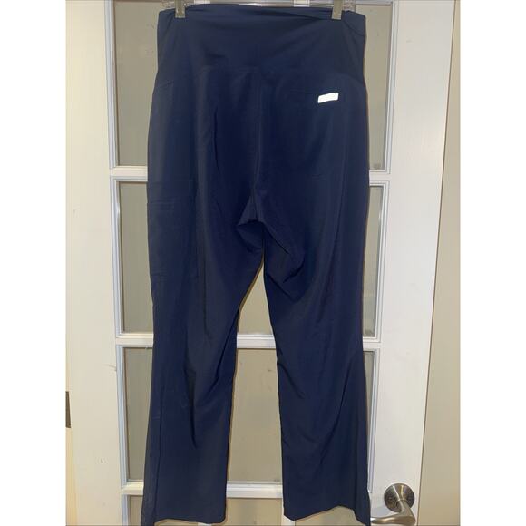 Med Couture Maternity Scrub Pants Navy Blue Small with pockets - Picture 4 of 5